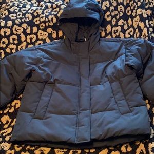 NWT Everlane Black Puffer with good. Renew line.